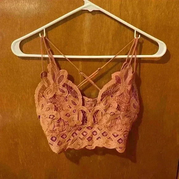Free People Copper Adelaide Lace Bralette S - Picture 3 of 6